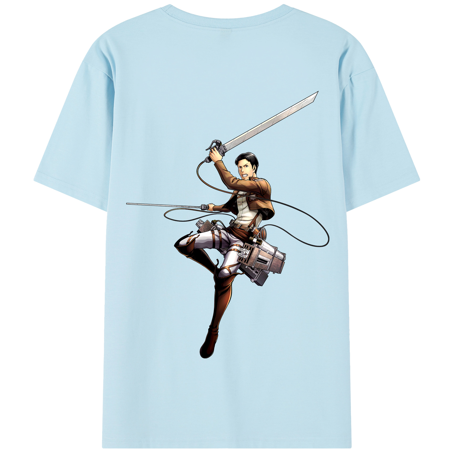 （画像用） 進撃の巨人 Attack on Titan 綿100％半袖Tシャツ（背面プリント）